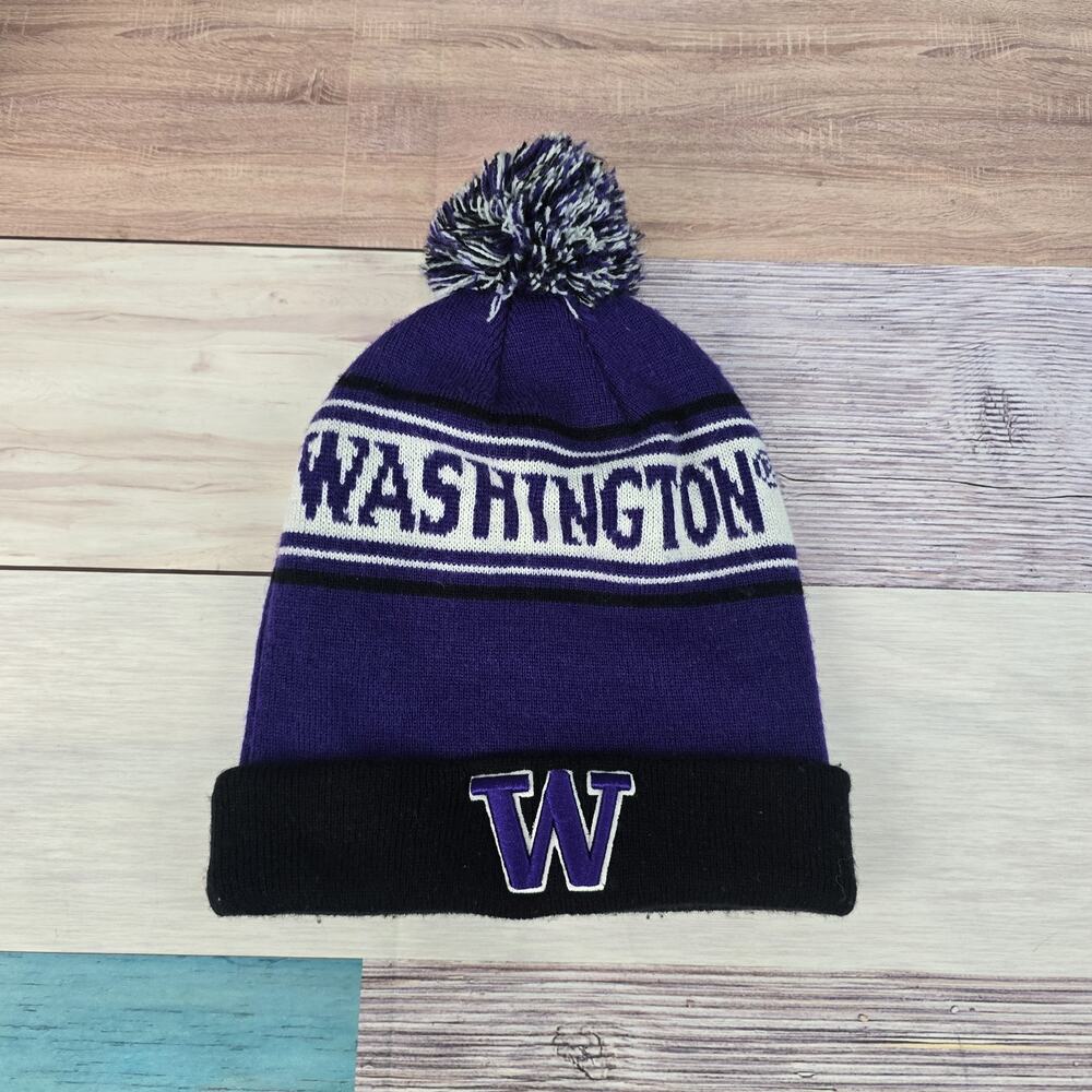 University of Washington Huskies TOTW Beanie Winter Knit Hat Stocking Cap NCAA
